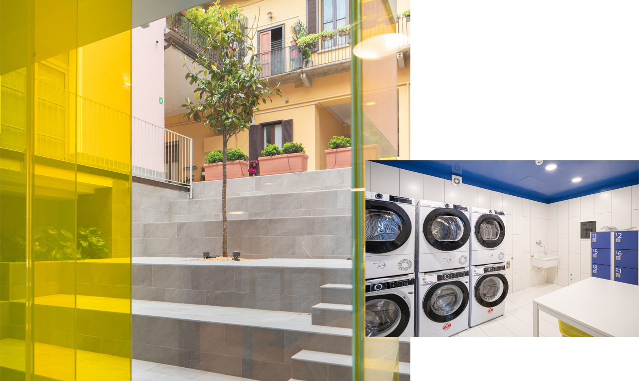 Locale lavanderia comune